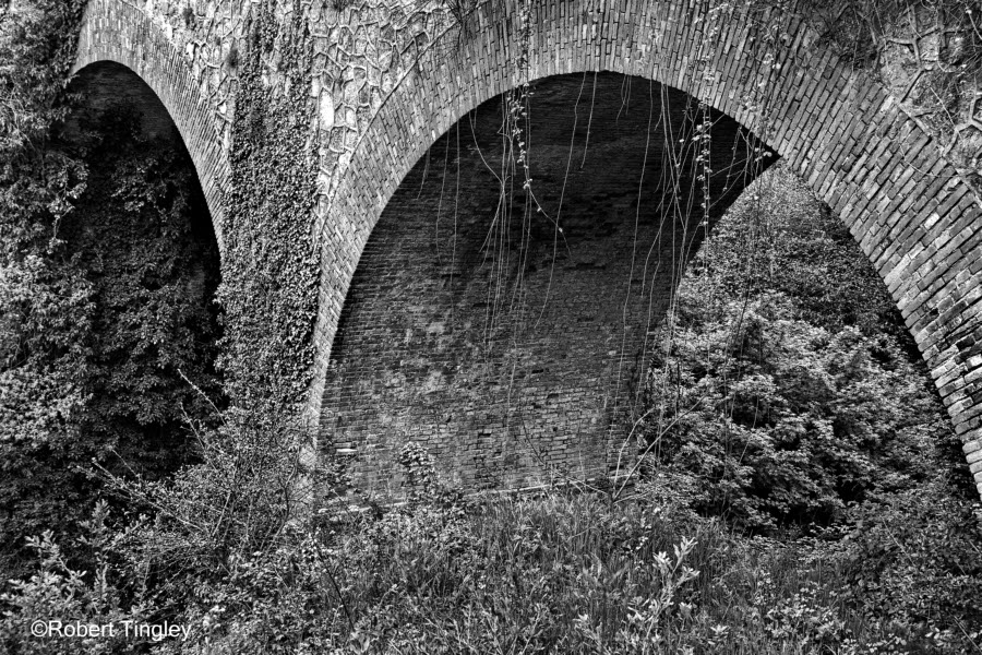 Tuscan Arched Bridge BW